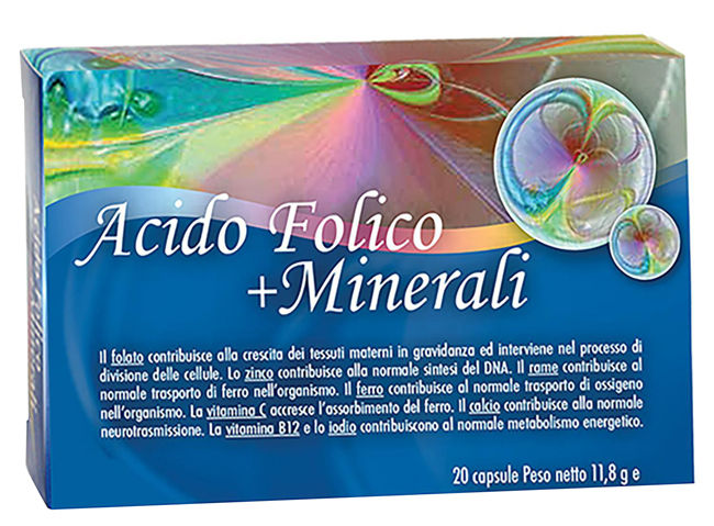 ACIDO FOLICO + MINERALI 20 CAPSULE - Pharmaleader
