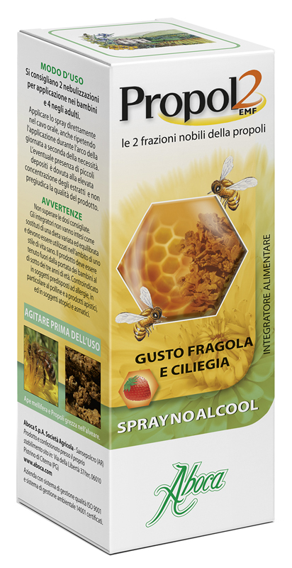 PROPOL2 EMF SPRAY NO ALCOOL FRAGOLA E CILIEGIA 30 ML - scad.08/2025 - Pharmaleader