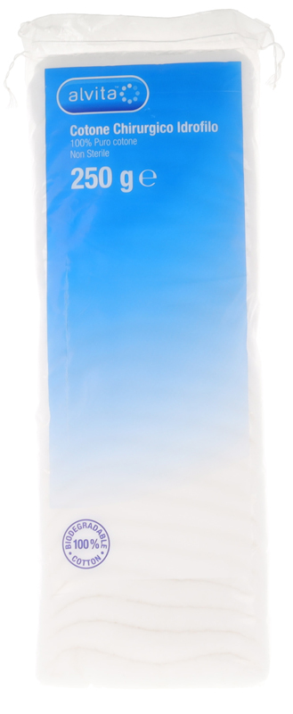 COTONE CHIRURGICO IDROFILO ALVITA 100% PURO COTONE 250 G - Pharmaleader
