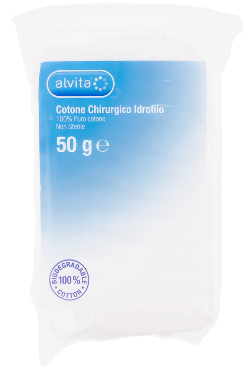 COTONE CHIRURGICO IDROFILO ALVITA 100% PURO COTONE 50 G - Pharmaleader