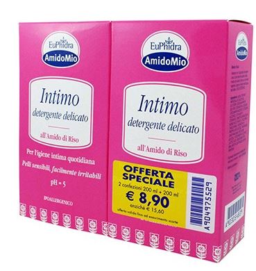 EUPHIDRA ABBINATA INTIMO DETERGENTE DELICATO 200 ML + 200 ML - Pharmaleader