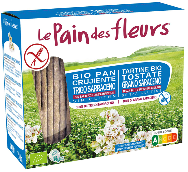 LE PAIN DES FLEURS TARTINE TOSTATE AL GRANO SARACENO SENZA SALE E SENZA ZUCCHERI AGGIUNTI BIOLOGICHE 150 G - Pharmaleader