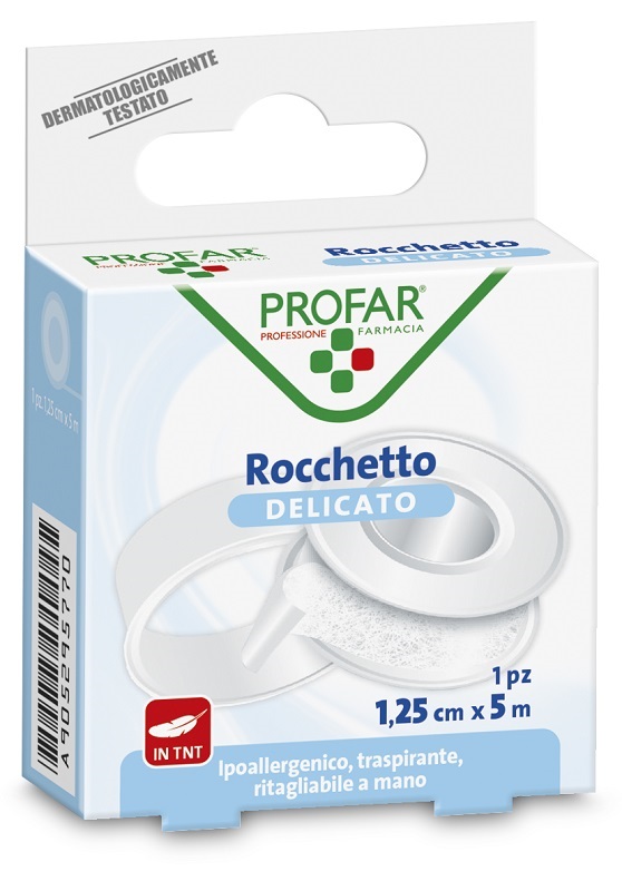 CEROTTO ROCCHETTO TESSUTO NON TESSUTO DELICATO CM 1,25X5 M PROFAR - Pharmaleader