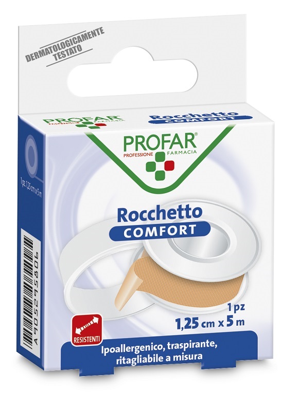 CEROTTO ROCCHETTO IN TELA COMFORT CM 1,25X5 M PROFAR - Pharmaleader