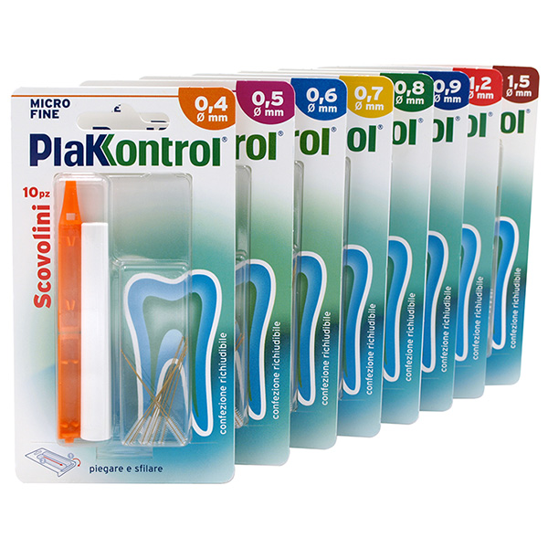 PLAKKONTROL MINIGRIP SCOVOLINO 0,5 MM 10 PEZZI - Pharmaleader