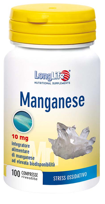 LONGLIFE MANGANESE 10 MG 100 COMPRESSE - Pharmaleader