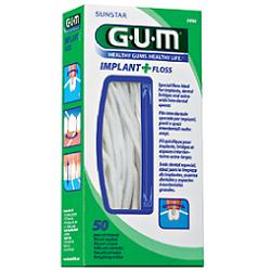GUM IMPLANT + FLOSS FILO INTERDENTALE 50 PEZZI - Pharmaleader
