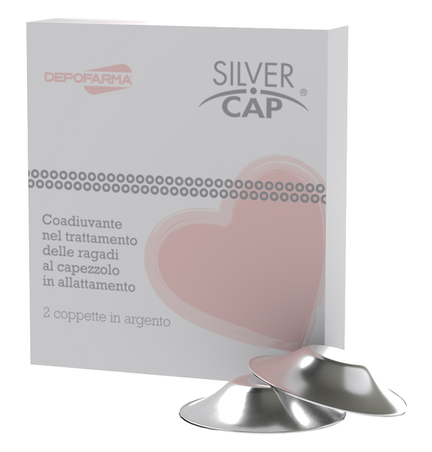 SILVER CAP COPPETTE IN ARGENTO COPRI CAPEZZOLI PER ALLATTAMENTO 2 PEZZI - Pharmaleader