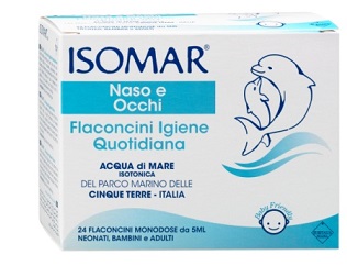 ISOMAR SOLUZIONE ISOTONICA ACQUA MARE IGIENE QUOTIDIANA 24 FLACONCINI MONODOSE 5 ML - Pharmaleader