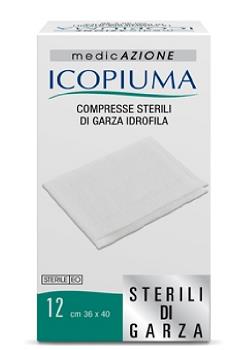 ICOPIUMA GARZA COMPRESSA IDROFILA 36X40CM 12 PEZZI - Pharmaleader