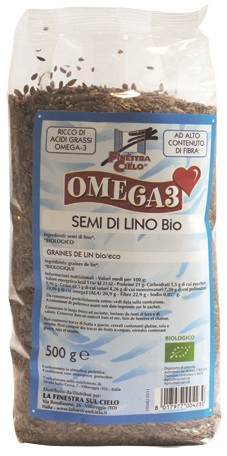 FSC OMEGA3 SEMI DI LINO BIO AD ALTO CONTENUTO DI FIBRA 500 G - Pharmaleader