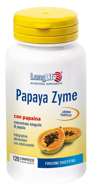 LONGLIFE PAPAYA ZYME 120 COMPRESSE MASTICABILI - Pharmaleader