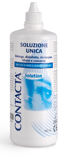 SOLUZIONE UNICA ISOTONICA PER LENTI A CONTATTO CONTACTA DA 360 ML - Pharmaleader