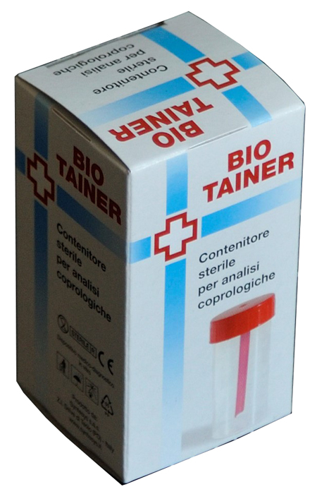 CONTENITORE PER FECI STERILE BIO TAINER 1 PEZZO - Pharmaleader