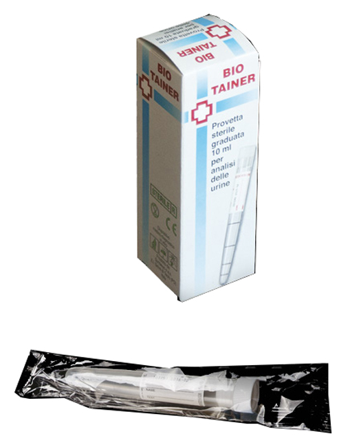 BIO TAINER PROVETTA STERILE PER URINA 10 ML - Pharmaleader