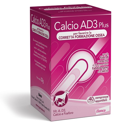 CALCIO AD3 PLUS 40 COMPRESSE APPETIBILI - Pharmaleader