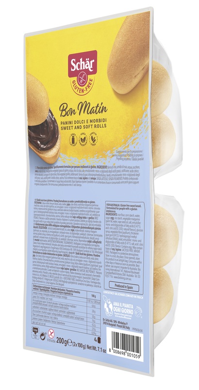 SCHAR BON MATIN PANINI DOLCI E MORBIDI SENZA LATTOSIO 2 PEZZI DA 100 G - Pharmaleader