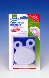 CUSCINETTO PLANTARE REALIZZATO IN GEL DI SILICONE BIANCO SEMITRASPARENTE SAGOMATO PER AMMORTIZZARE E PROTEGGERE PRESSIONE E SFREGAMENTI SOTTO LA PIANTA DEI PIEDI 2 PEZZI - Pharmaleader