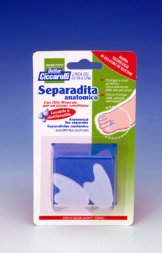 SEPARADITA ANATOMICO PER PIEDE REALIZZATO IN GEL DI SILICONE BIANCO SEMITRASPARENTE SAGOMATO IGIENEPIEDE 2 PEZZI - Pharmaleader