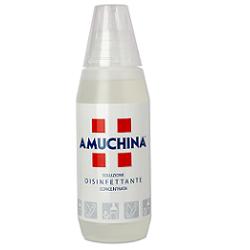 DISINFETTANTE IGIENIZZANTE A BASE DI IPOCLORITO DI SODIO ANTIMICROBICO AD AMPIO SPETTRO D'AZIONE AMUCHINA LIQUIDA 100% 500 ML - Pharmaleader