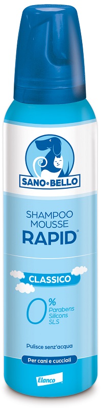 SANO E BELLO SHAMPOO MOUSSE RAPID CLASSICO FLACONE 300 ML PER LAVAGGIO SENZ'ACQUA - Pharmaleader