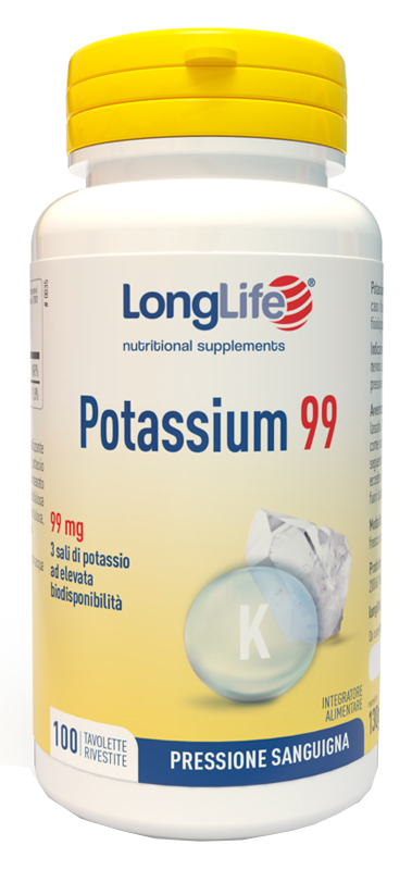 LONGLIFE POTASSIUM 99 100 TAVOLETTE RIVESTITE - Pharmaleader