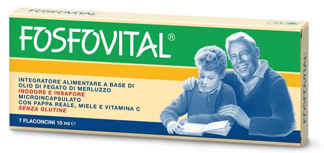 FOSFOVITAL OLIO FEGATO DI MERLUZZO 7 FLACONCINI - Pharmaleader