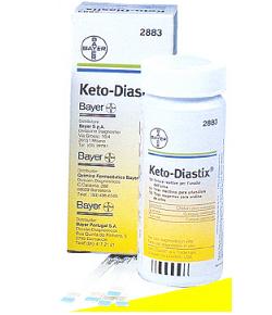 STRISCE MISURAZIONE GLICOSURIA E CHETONURIA KETODIASTIX 50 PEZZI - Pharmaleader