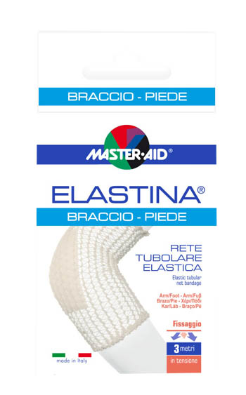 RETE TUBOLARE ELASTICA IPOALLERGENICA MASTER-AID ELASTINA BRACCIO/PIEDE 3 MT IN TENSIONE CALIBRO 4 CM - Pharmaleader