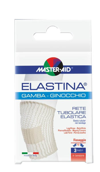 RETE TUBOLARE ELASTICA IPOALLERGENICA MASTER-AID ELASTINA GAMBA/GINOCCHIO 3 MT IN TENSIONE CALIBRO 5 CM - Pharmaleader
