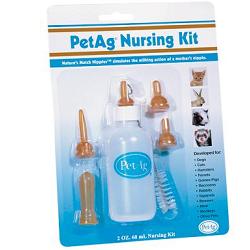 NURSING KIT BIBERON DA 60ML PER ANIMALI + TETTARELLE VARIE MISURE + SCOVOLINO PER PULIZIA - Pharmaleader