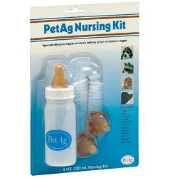 NURSING KIT BIBERON DA 120ML PER ANIMALI + TETTARELLE DI VARIE MISURE + SCOVOLINO PER PULIZIA - Pharmaleader