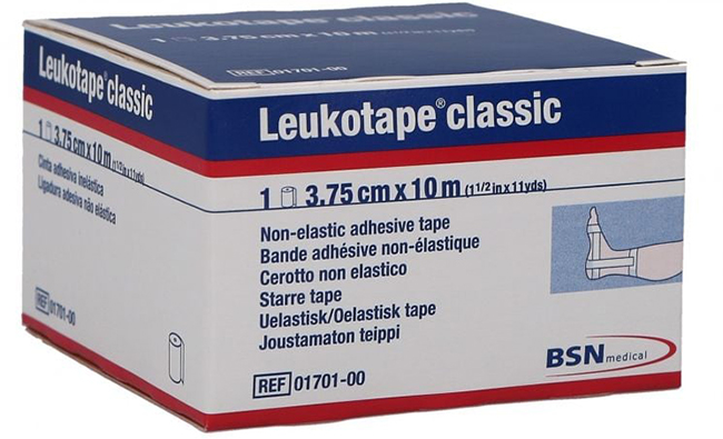 LEUKOTAPE BENDA ANELASTICA PER BENDAGGI FUNZIONALI 3,75X100 CM - Pharmaleader