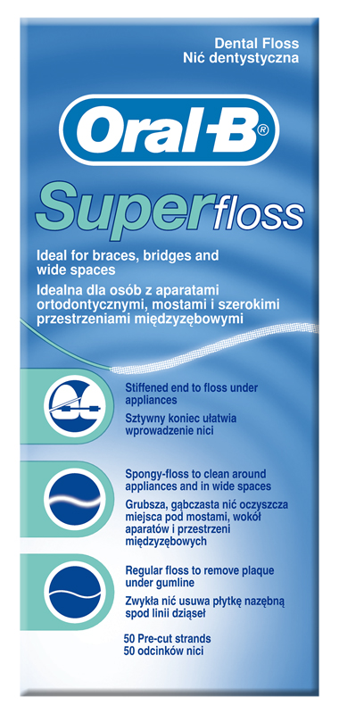 ORALB SUPERFLOSS FILO INTERDENTALE 50 FILI - Pharmaleader