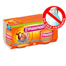 PLASMON OMOGENEIZZATO VITELLO PROSCIUTTO COTTO 80 G X 2 PEZZI - Pharmaleader