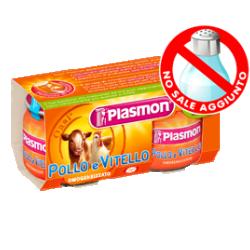 PLASMON OMOGENEIZZATO VITELLO POLLO 80 G X 2 PEZZI - Pharmaleader