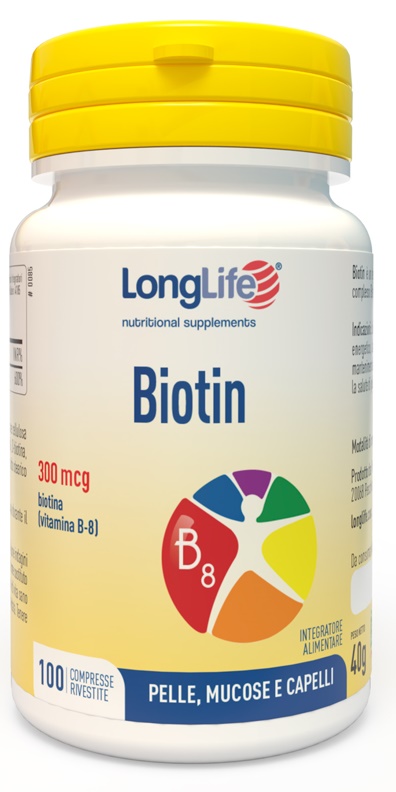 LONGLIFE BIOTIN 100 COMPRESSE - Pharmaleader