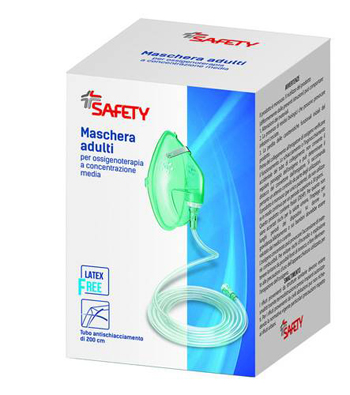 MASCHERA PER OSSIGENOTERAPIA CON TUBO 200CM - Pharmaleader