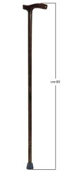 BASTONE IMPUGNATURA ANATOMICA DONNA LEGNO LUCIDO SCURO - Pharmaleader
