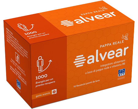 ALVEAR 1000 PAPPA REALE 10 FLACONCINI GUSTO ARANCIA - Pharmaleader