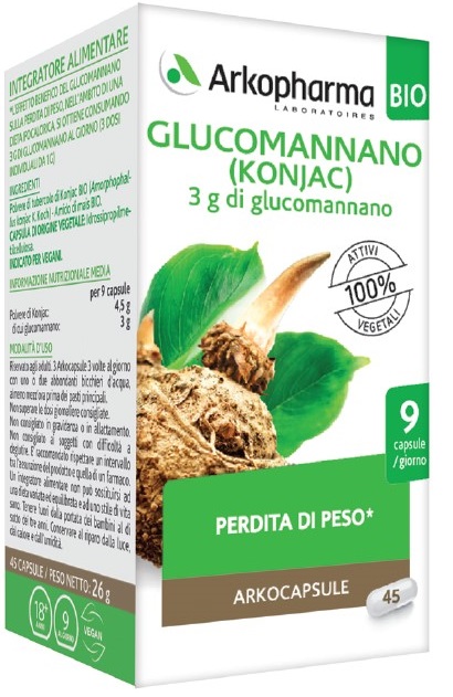 ARKO CAPSULE GLUCOMANNANO BIO 45 CAPSULE - Pharmaleader