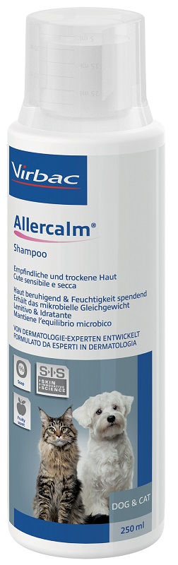 ALLERCALM SHAMPOO CUTE SENSIBILE E SECCA CANI E GATTI 250 ML - Pharmaleader
