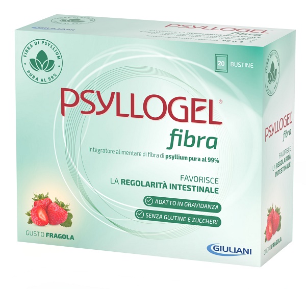 PSYLLOGEL FIBRA FRAGOLA 20 BUSTINE - Pharmaleader