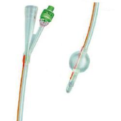 CATETERE FOLEY IN SILICONE TRASPARENTE A 2 VIE CON PALLONCINO 5-10ML DIAMETRO CH18 6,00MM LUNGHEZZA 40CM - Pharmaleader