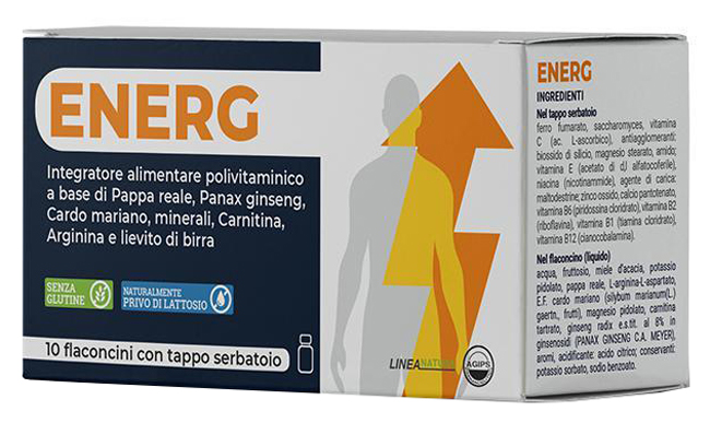 ENERG 10 FLACONCINI 10 ML CON TAPPO SERBATOIO - Pharmaleader