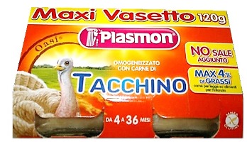 PLASMON OMOGENEIZZATO TACCHINO 120 G X 2 PEZZI - Pharmaleader