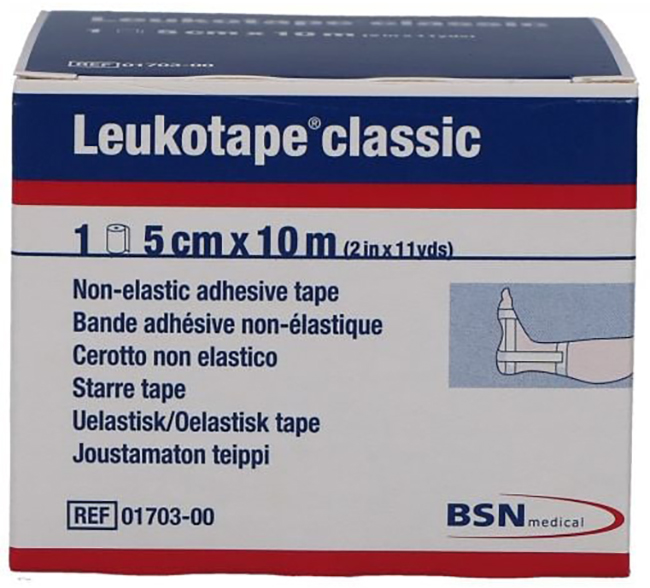 LEUKOTAPE BENDA ANELASTICA PER BENDAGGI FUNZIONALI 5X100 CM - Pharmaleader