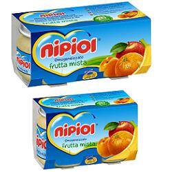 NIPIOL OMOGENEIZZATO FRUTTA MISTA 80 G 2 PEZZI - Pharmaleader