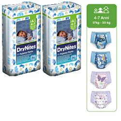 PANNOLINO HUGGIES DRYNITES BOY PYJAMA PANTS 4/7 ANNI MEDIUM 17/30KG 10 PEZZI - Pharmaleader