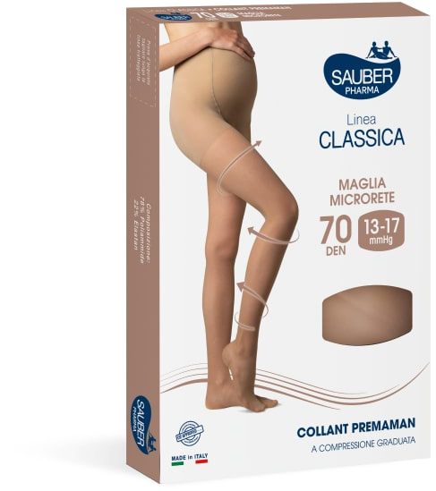 SAUBER COLLANT 70 DENARI PREMAMAN MAGLIA MICRORETE NEUTRO BEIGE 3 LINEA CLASSICA - Pharmaleader